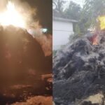 रंगों के त्योहार पर असामाजिक तत्वों की हरकत से दहशत, होली की रात गांव में बदमाशों का आतंक, घर के बाहर रखे पैरा-खरही को किया आग के हवाले