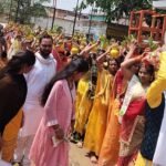 परमेश्वरी पुराण महोत्सव का शुभारंभ व भव्य कलश यात्रा निकाली गई 