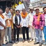 प्रगति पेनल के भगत यादव का गिधौरी में हुआ भव्य स्वागत