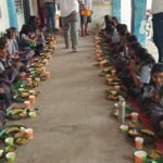 शिवरीनारायण मिनी शासकीय विद्यालय में न्योता भोज का आयोजन