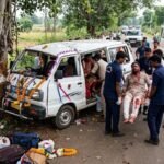 भीषण सड़क हादसा: बारातियों से भरी इको वैन पेड़ से टकराई, मची चीख पुकार