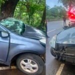 CG ACCIDENT : अनियंत्रित होकर पेड़ से टकराई तेज रफ़्तार कार, दो युवकों की मौत