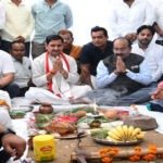 केंद्रीय राज्य मंत्री तोखन साहू और उप मुख्यमंत्री अरुण साव ने 10 करोड़ के कार्यों का किया भूमिपूजन