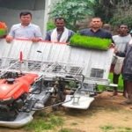 आवेदन पर त्वरित कार्रवाई, किसान को अनुदान पर मिली रोपा लगाने की आधुनिक मशीन