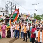 भाजपा मंडल कसडोल एवं नगर पंचायत के संयुक्त तत्वावधान में विशाल तिरंगा यात्रा संपन्न