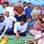 कोड़ातराई में 1.21 करोड़ रुपये की लागत से बनेगा पीएम स्कूल भवन, वित्त मंत्री ओ.पी. चौधरी ने किया भूमिपूजन